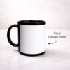 Personalized Black Patch Photo Mug
