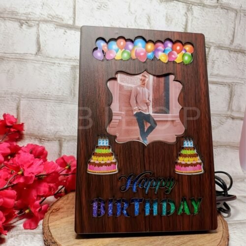 Customised Happy Birthday Led Photo Frame For Gifts
