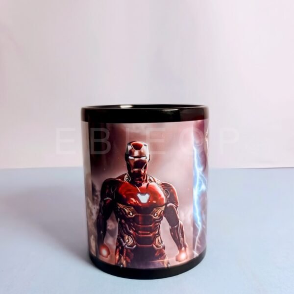 Personalized Marvel Heroes Black Mug