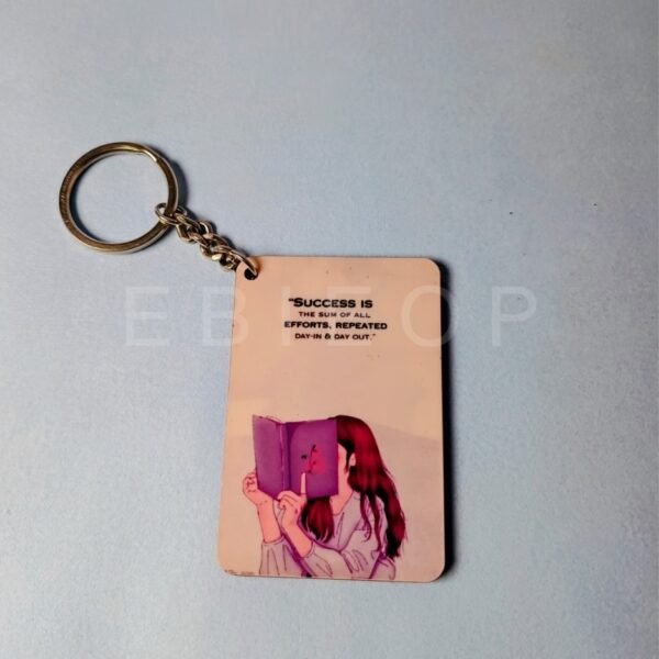 Customised Photo & amp; Message Printed Wooden Keychain