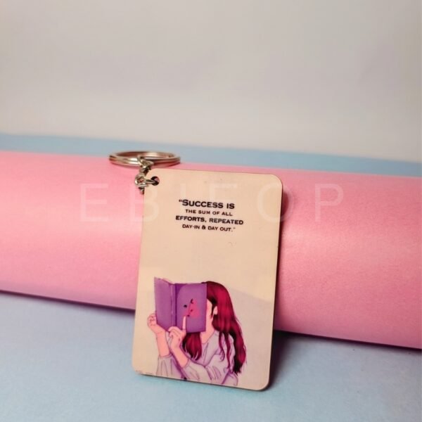 Customised Photo & amp; Message Printed Wooden Keychain