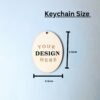 Customised Photo Printed Wooden Keychain