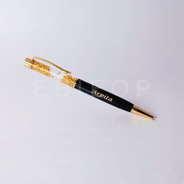 E B I E O P_20250303_163713_0000 Personalized Pen with Name Engraved Metal Classy Ball Pens (Gold Flake)