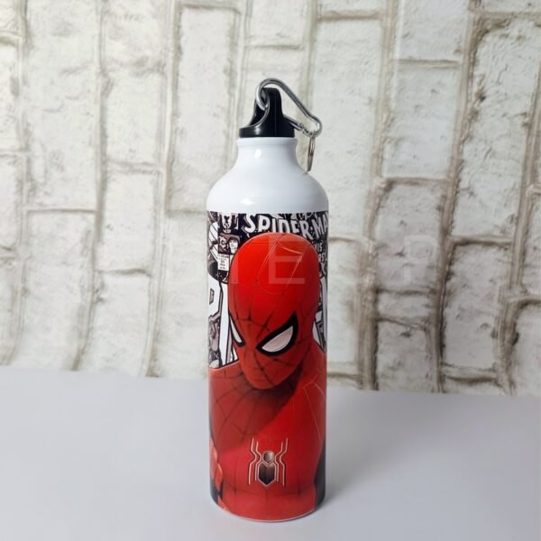 Spiderman Printed Customised Aluminium Water Bottle (750ml)