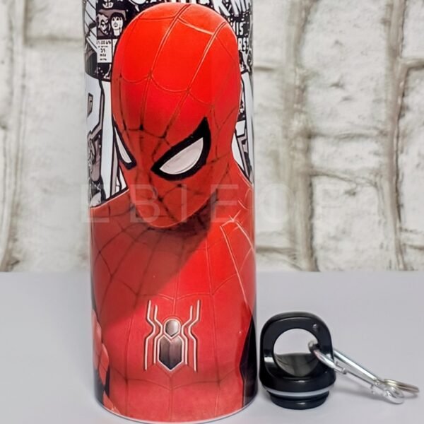 Spiderman Printed Customised Aluminium Water Bottle (750ml)