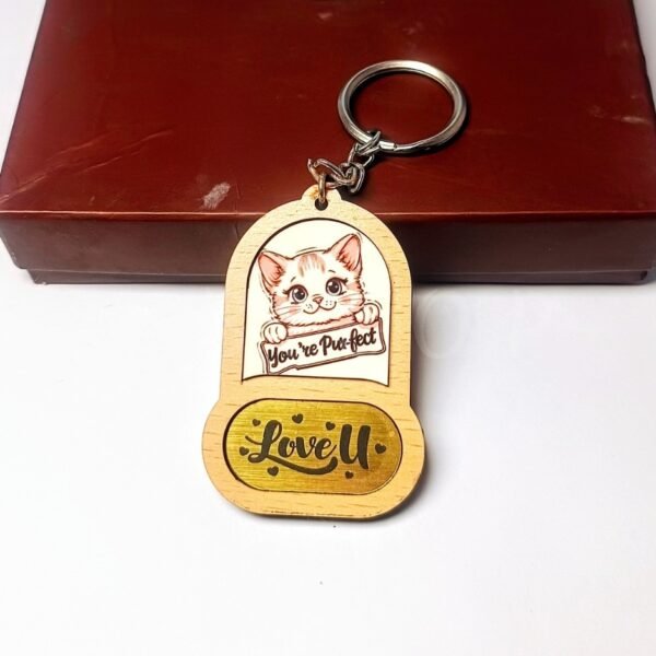 Love Printed Customised Keychain