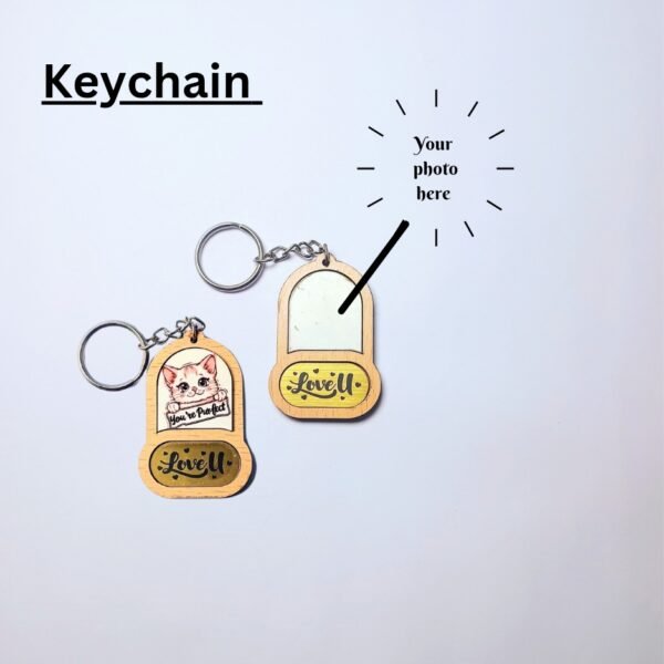 Love Printed Customised Keychain