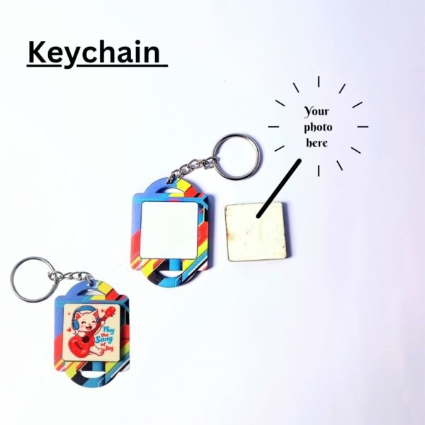 Customised Rainbow Keychain