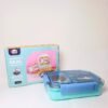 Smile Stainless Steel Lunch Box (Blue 710ml)