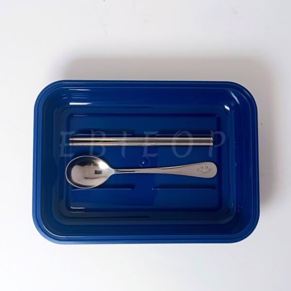 Final photo_20250408_110600_0000 Smile Stainless Steel Lunch Box (Yellow/Blue 710ml)