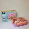 Smile Stainless Steel Lunch Box (Pink 710ml)