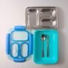 Smile Stainless Steel Lunch Box (Blue 710ml)