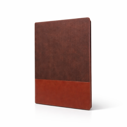 2025/05/1000277461-1.png Velvet And Leather Touch A5 Premium Diary (Tan)
