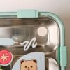 3 Grid Stainless-steel Lunch Box (Green 700+150ml)