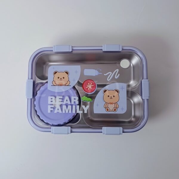 Final photo_20250428_145529_0000 3 Grid Stainless-steel Lunch Box (Purple 700+150ml)