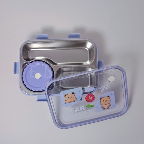 Final photo_20250428_145550_0000 3 Grid Stainless-steel Lunch Box (Purple 700+150ml)