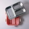 Final photo_20250428_145955_0000 3 Compartment Leak Proof Transparent Lunch Box (Pink 700ml)
