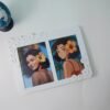Double Photo White Floral Photo Frame with photo