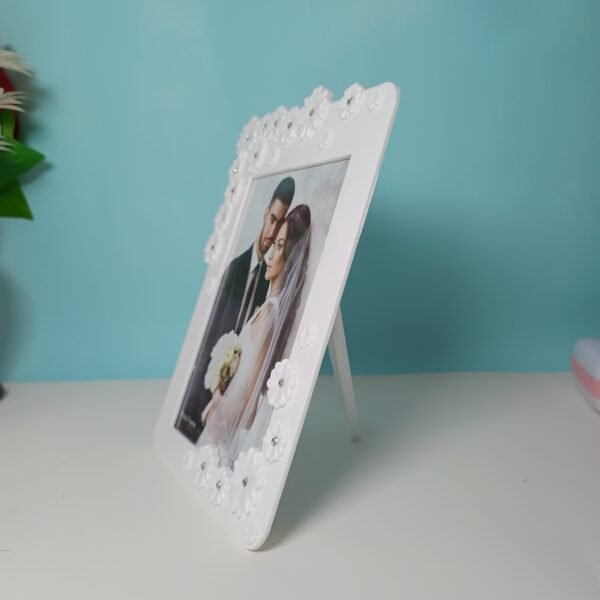 IMG_20250604_221752675 White Floral Photo Frame with photo(5*7inch)