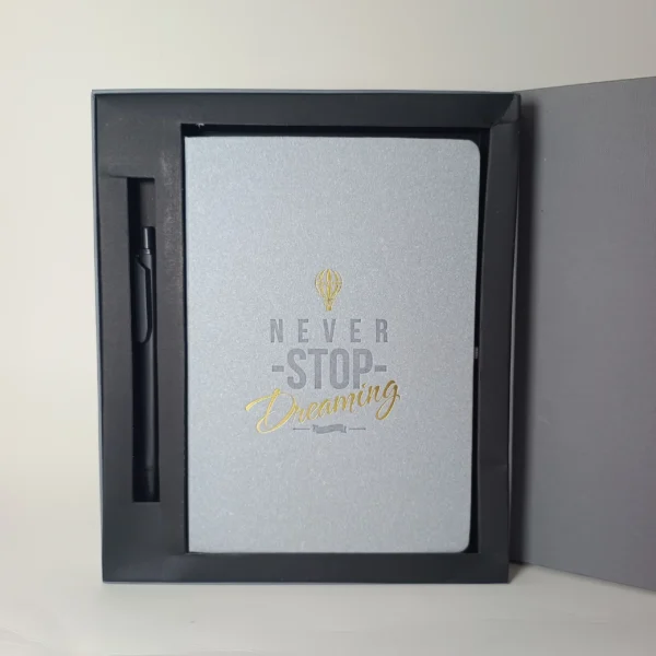 IMG_20250702_203930463 Personalized A5 Diary & Pen Set with Motivational Quote | Custom Name Notebook & Pen Gift