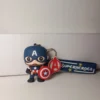 Premium Superheroes Captain Keychain | 3d Rubber Figurine Keychain