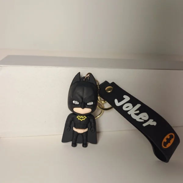 Premium Superheroes Batman Keychain | 3d Rubber Figurine Keychain
