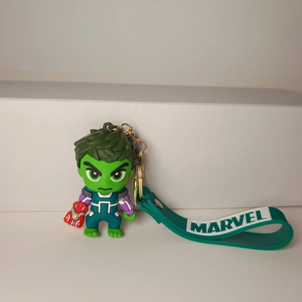 Premium Superheroes Hulk Keychain | 3d Rubber Figurine Keychain
