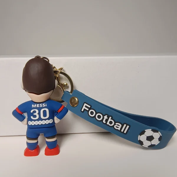 m2 Premium Football Player Messi Keychain | 3d Rubber Figurine Keychain