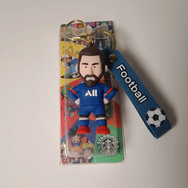 m4 Premium Football Player Messi Keychain | 3d Rubber Figurine Keychain