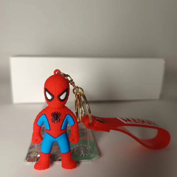 Premium Superheroes Spiderman Keychain | 3d Rubber Figurine Keychain