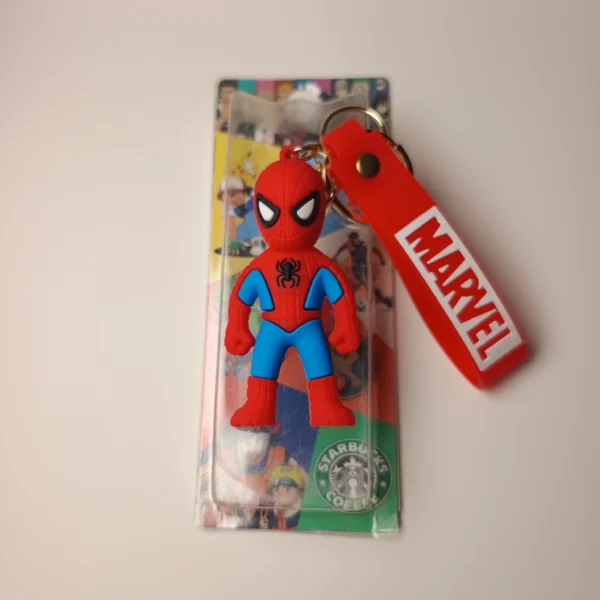 Premium Superheroes Spiderman Keychain | 3d Rubber Figurine Keychain