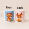 Cute Christmas Reindeer Coffee Mug