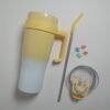 Yellow Tumbler with Straw